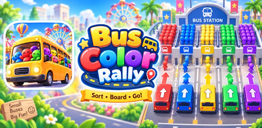 Bus Color Rally screenshot 1